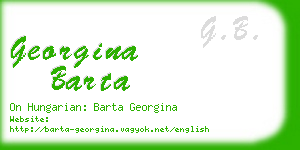 georgina barta business card